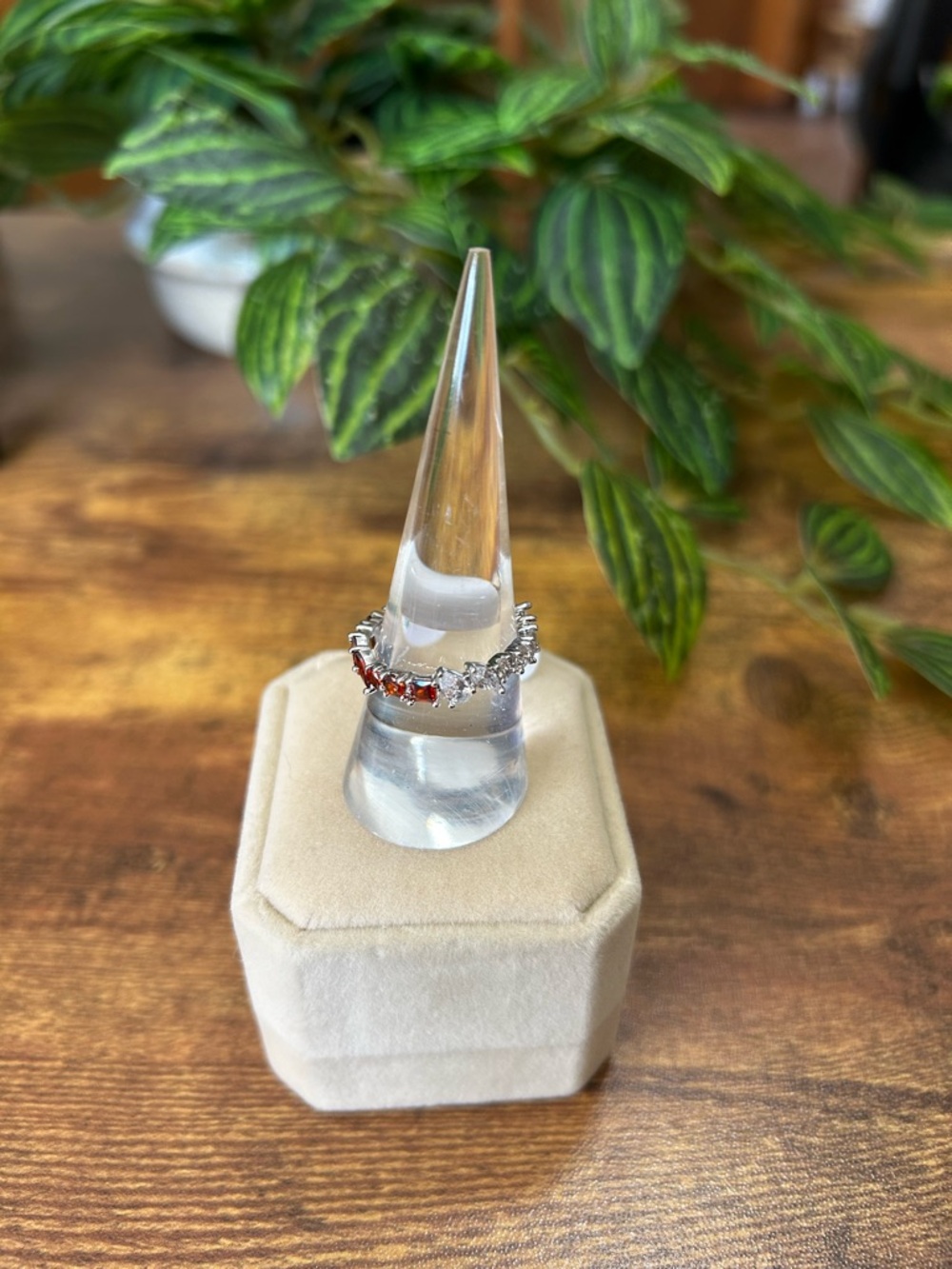Bomb Party January 2026 Rhodium Ring, Size 8